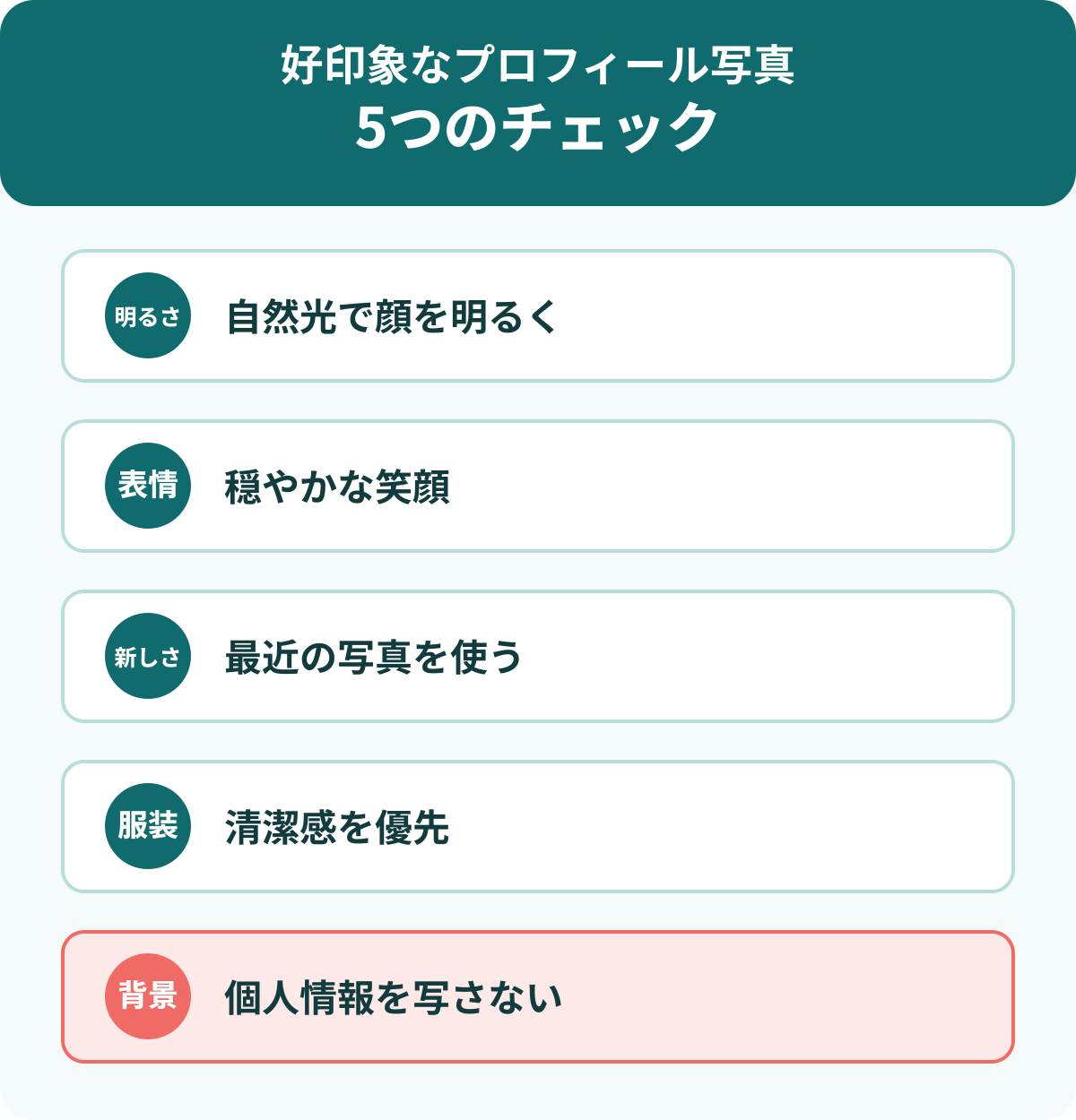 40代・50代のプロフィール写真で確認したい5つのポイント